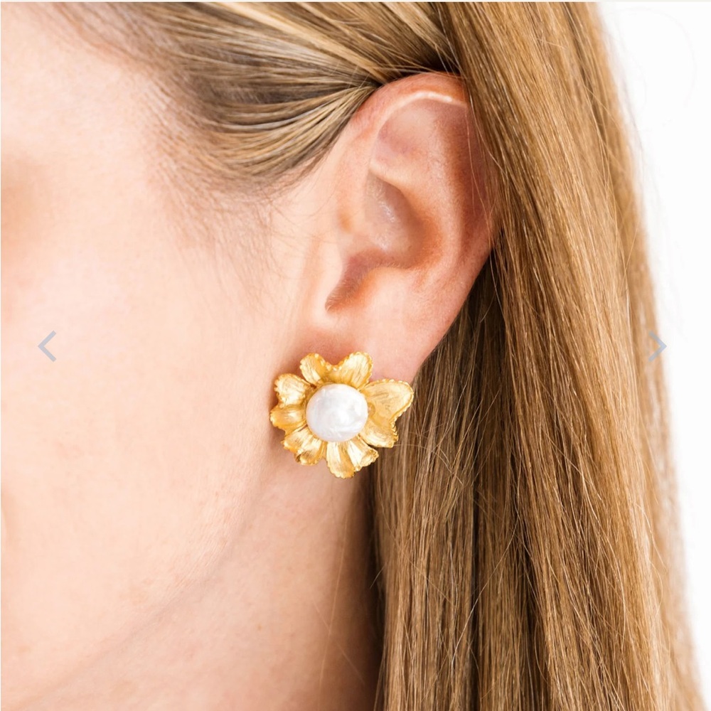 Susan Shaw Marigold Pearl Earrings